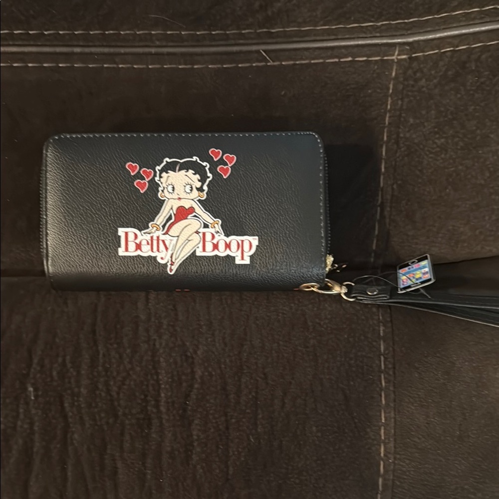 Betty Boop Black Wallet